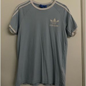 adidas 3 stripe tee